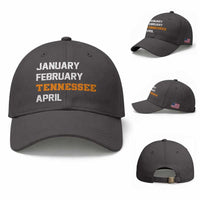 January February Tennessee April Baseball Cap Basketball Game Day