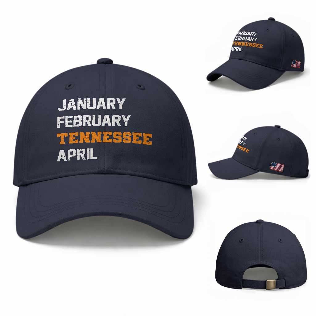 January February Tennessee April Baseball Cap Basketball Game Day
