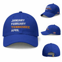 January February Tennessee April Baseball Cap Basketball Game Day