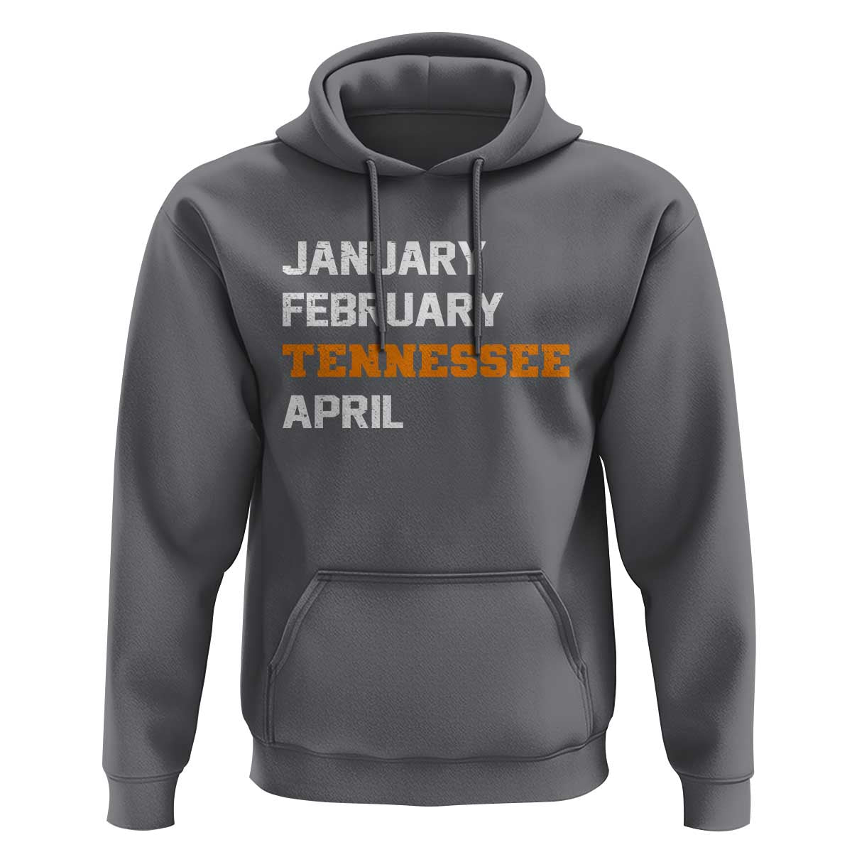 January February Tennessee April Hoodie Basketball Game Day