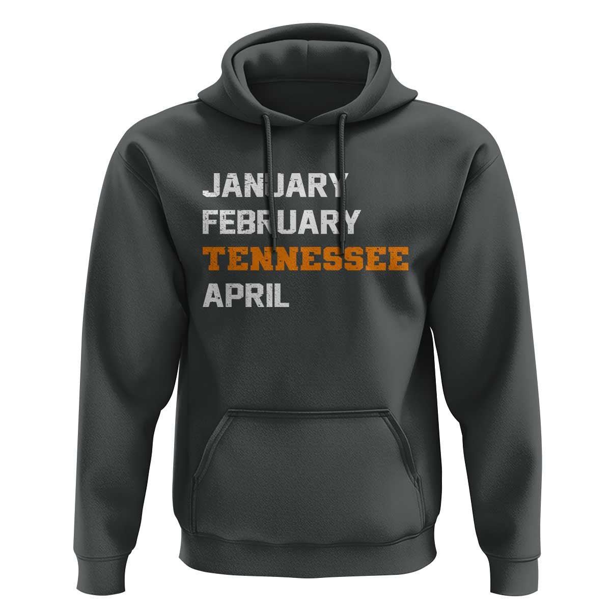 January February Tennessee April Hoodie Basketball Game Day