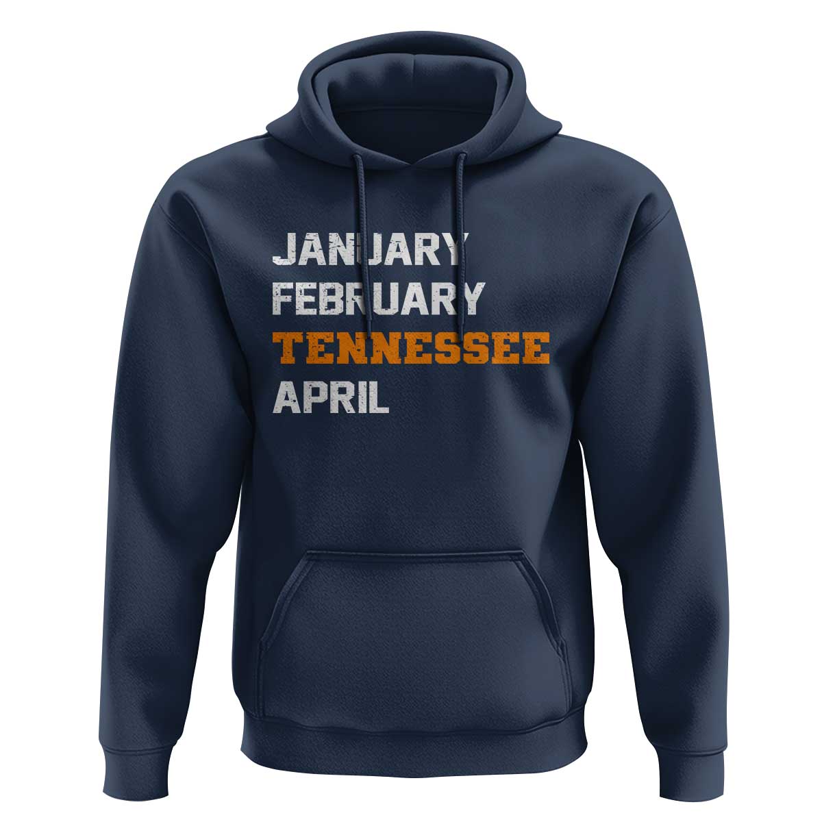 January February Tennessee April Hoodie Basketball Game Day