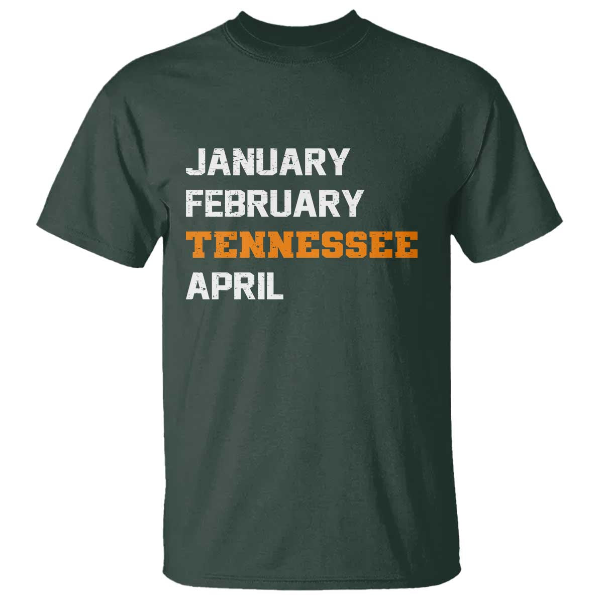 January February Tennessee April T Shirt Basketball Game Day