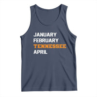 January February Tennessee April Tank Top Basketball Game Day