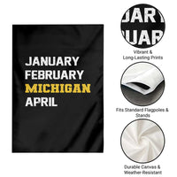 January February Michigan April Garden Flag Basketball Game Day