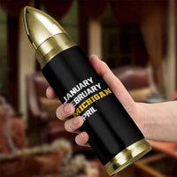 January February Michigan April Bullet Tumbler Basketball Game Day
