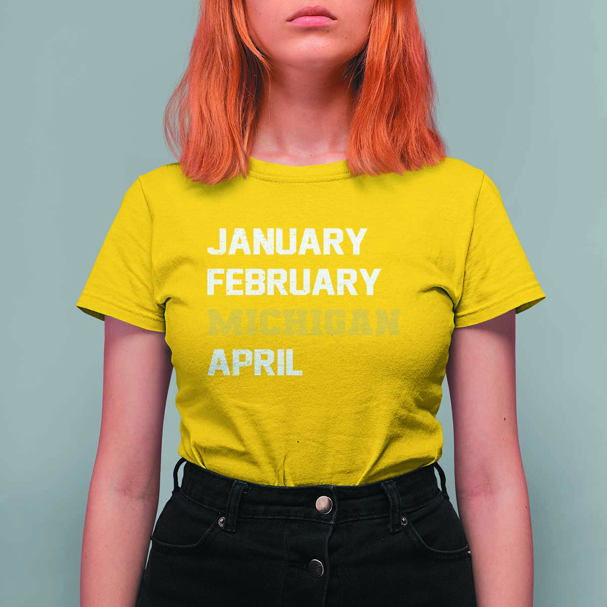 January February Michigan April T Shirt For Women Basketball Game Day