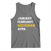 January February Michigan April Tank Top Basketball Game Day