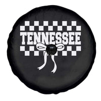 Tennessee Fan Spare Tire Cover TN State Sport Coquette Bow Checkered Design Game Day