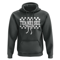 Tennessee Fan Hoodie TN State Sport Coquette Bow Checkered Design Game Day