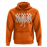 Tennessee Fan Hoodie TN State Sport Coquette Bow Checkered Design Game Day