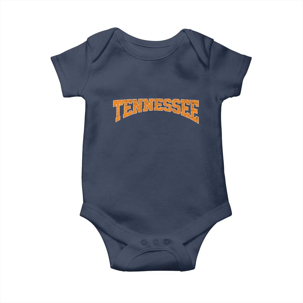 Tennessee Fan Baby Onesie Orange Bold Sport State Letters Game Day