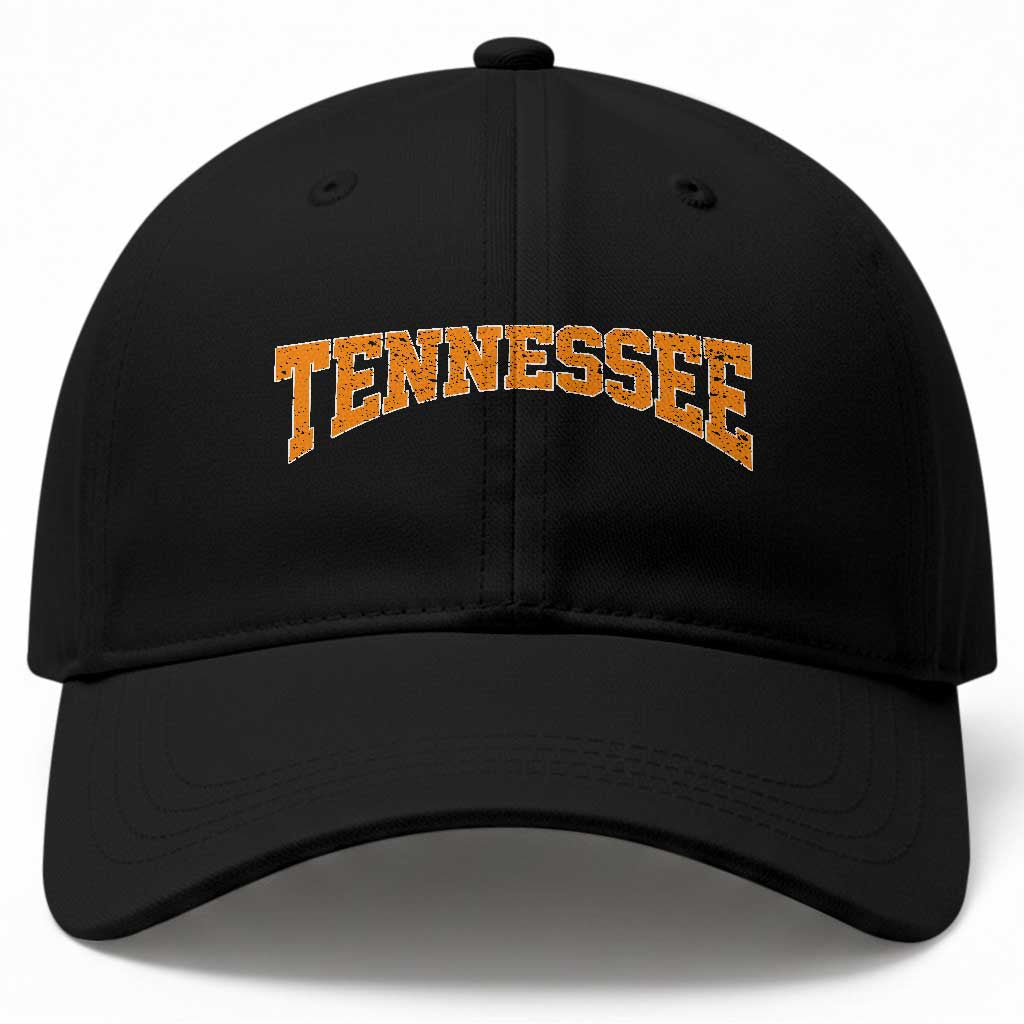 Tennessee Fan Baseball Cap Orange Bold Sport State Letters Game Day
