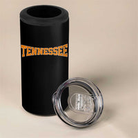 Tennessee Fan 4 in 1 Can Cooler Tumbler Orange Bold Sport State Letters Game Day
