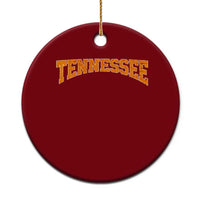 Tennessee Fan Ceramic Ornament Orange Bold Sport State Letters Game Day