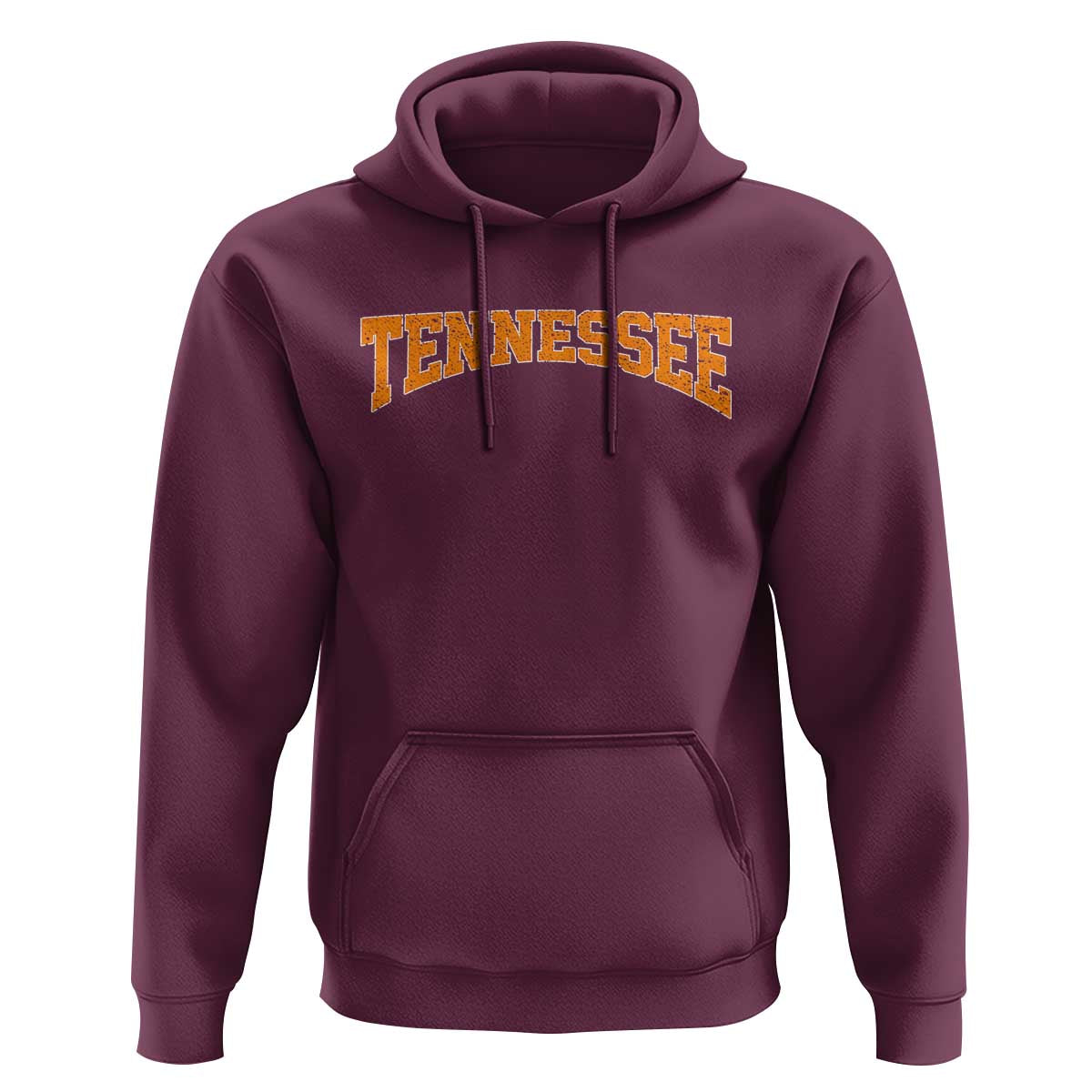 Tennessee Fan Hoodie Orange Bold Sport State Letters Game Day