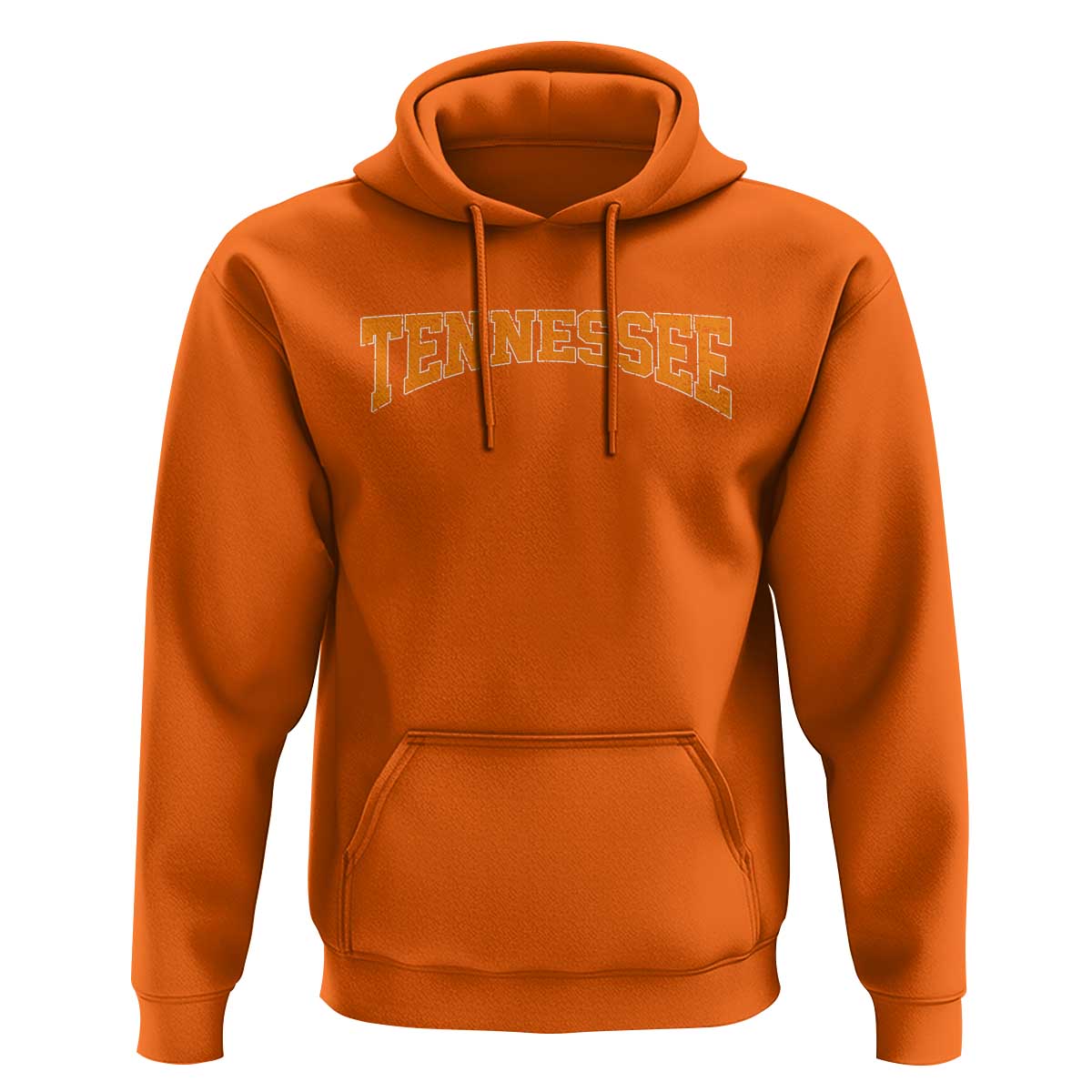 Tennessee Fan Hoodie Orange Bold Sport State Letters Game Day