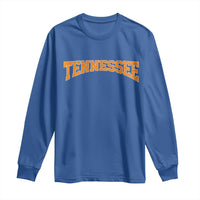 Tennessee Fan Long Sleeve Shirt Orange Bold Sport State Letters Game Day