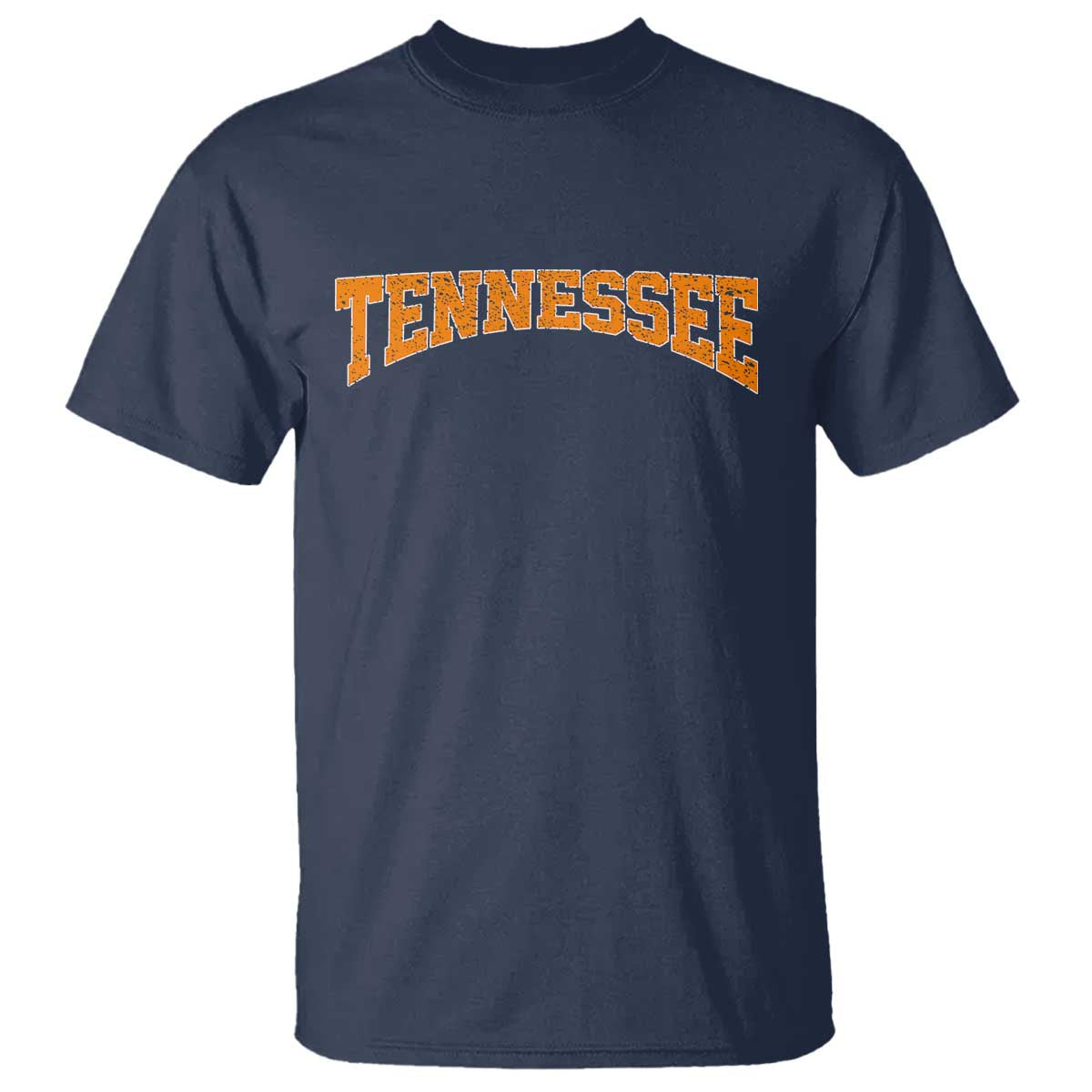 Tennessee Fan T Shirt Orange Bold Sport State Letters Game Day