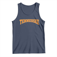 Tennessee Fan Tank Top Orange Bold Sport State Letters Game Day
