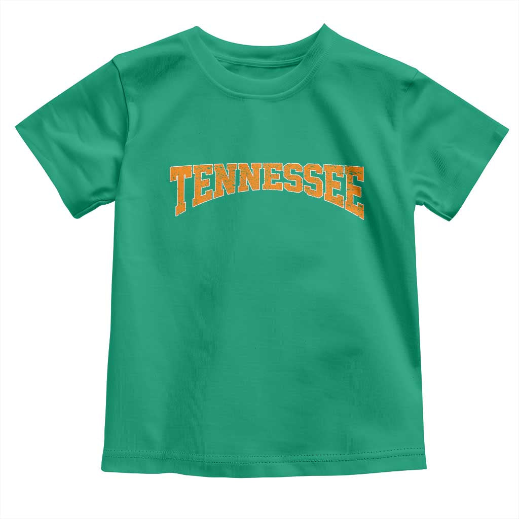 Tennessee Fan Toddler T Shirt Orange Bold Sport State Letters Game Day