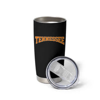 Tennessee Fan Tumbler Cup Orange Bold Sport State Letters Game Day