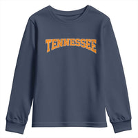 Tennessee Fan Youth Sweatshirt Orange Bold Sport State Letters Game Day