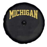 Michigan Fan Spare Tire Cover Yellow Bold Sport State Letters Game Day