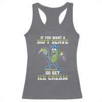 Funny Pickeball Racerback Tank Top If You Want A Soft Serve Go Get Ice Cream Paddle - Wonder Print Shop
