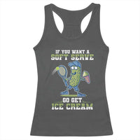 Funny Pickeball Racerback Tank Top If You Want A Soft Serve Go Get Ice Cream Paddle - Wonder Print Shop