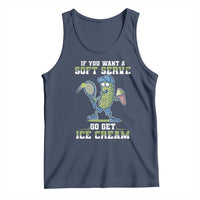 Funny Pickeball Tank Top If You Want A Soft Serve Go Get Ice Cream Paddle - Wonder Print Shop