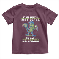 Funny Pickeball Toddler T Shirt If You Want A Soft Serve Go Get Ice Cream Paddle - Wonder Print Shop