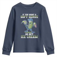 Funny Pickeball Youth Sweatshirt If You Want A Soft Serve Go Get Ice Cream Paddle - Wonder Print Shop