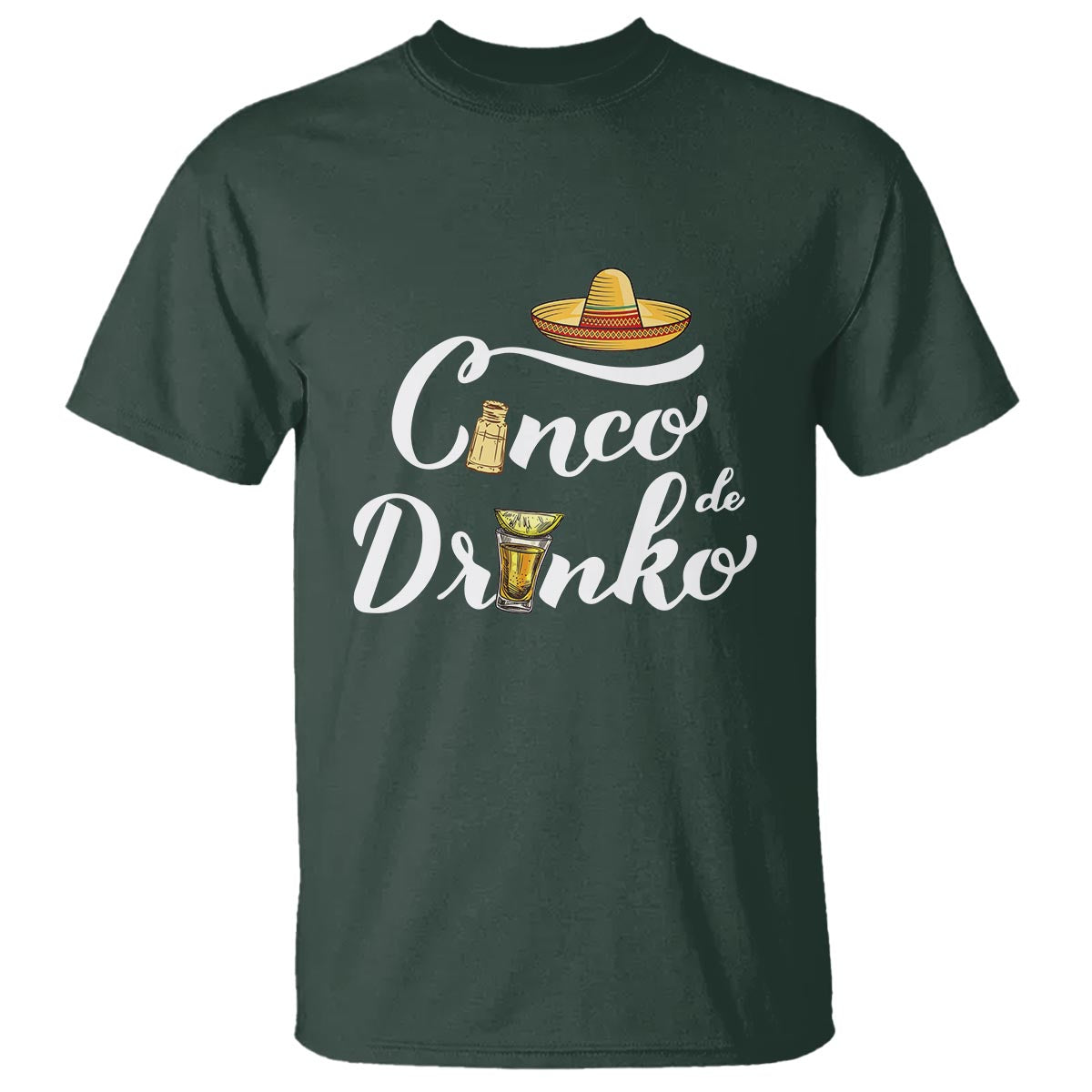 Cinco De Mayo Funny Drinking T Shirt Cinco De Drinko Men Women Tequila - Wonder Print Shop