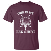 Golf Lover T Shirt This Is My Tee Shirt Golfing Player - Wonder Print Shop