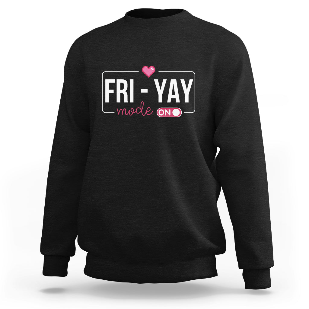 Friday Lovers Sweatshirt Funny Happy Fri Yay - Wonder Print Shop
