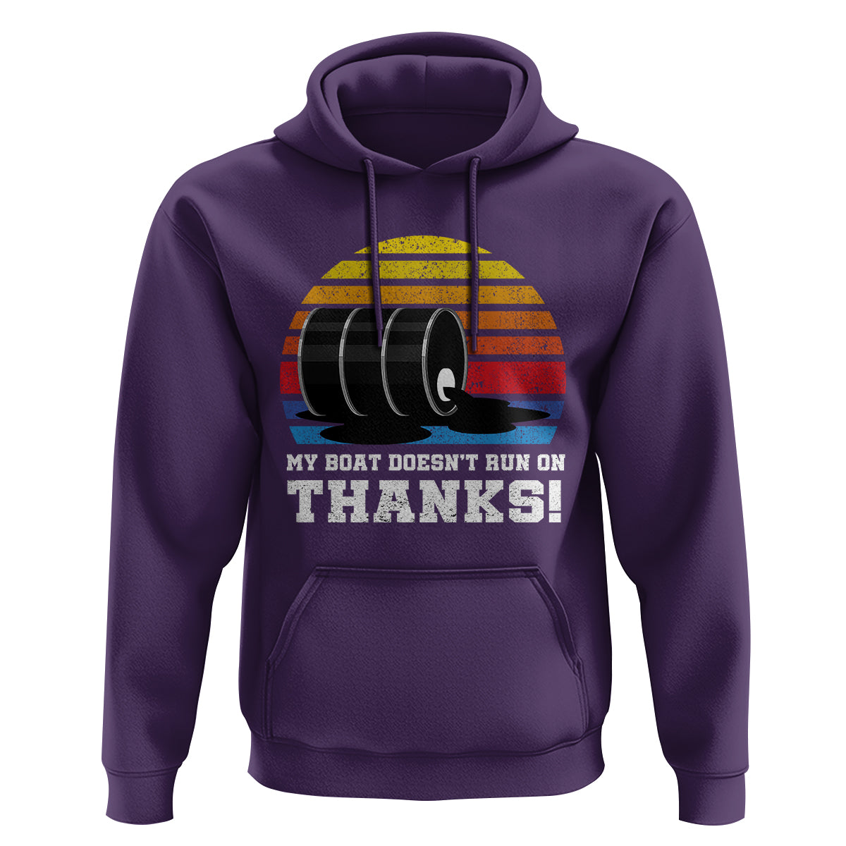 Funny Watercraft Hoodie My Boat Doesn't Run On Thanks Expensive Gas Joke - Wonder Print Shop