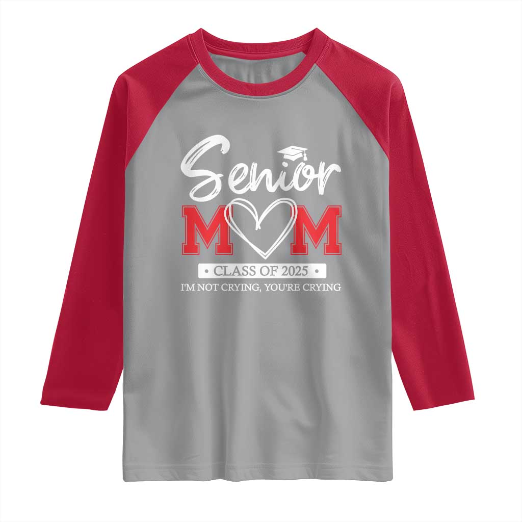 Senior Mom Class Of 2025 Graduate Raglan Shirt