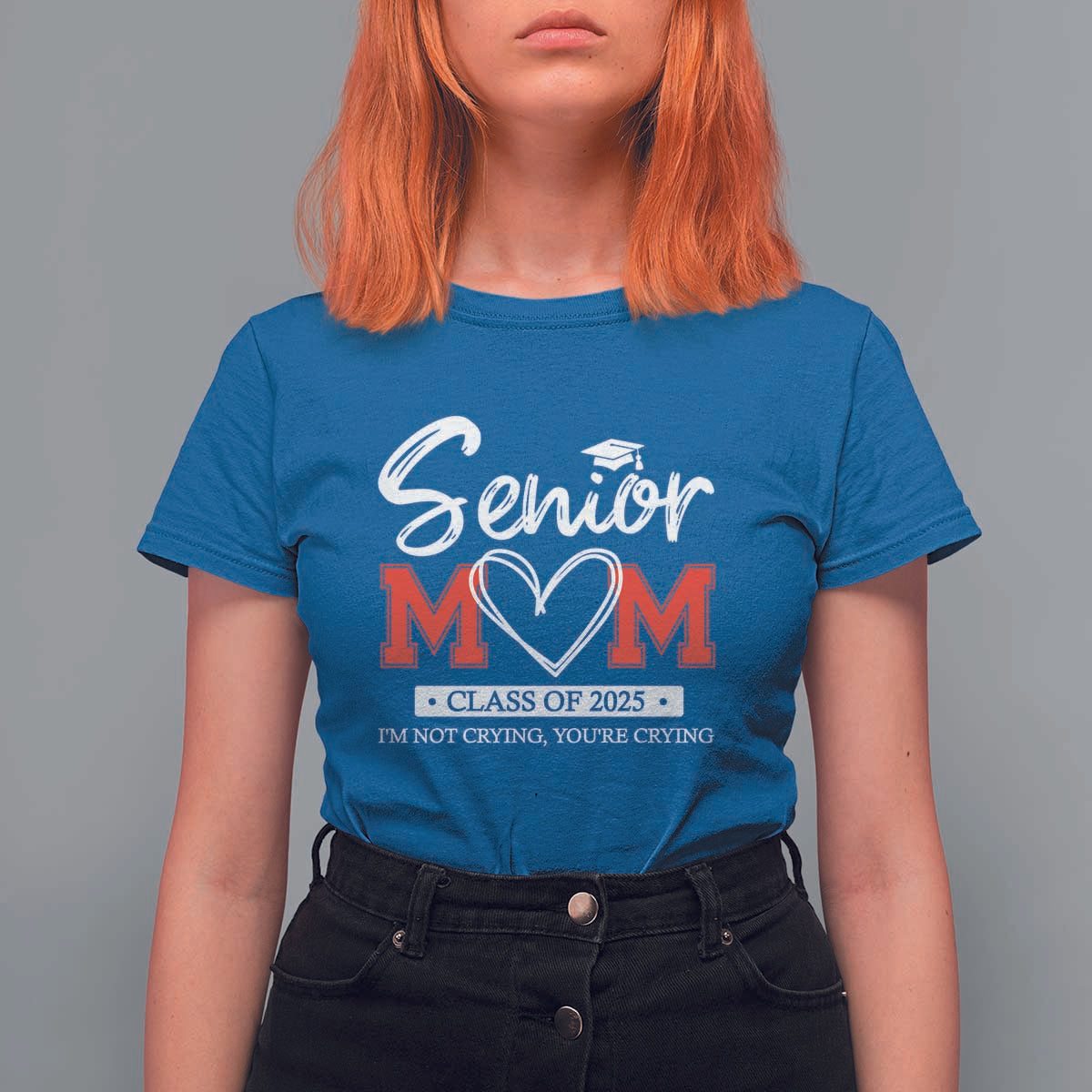 Senior Mom Class Of 2025 Graduate T Shirt For Women