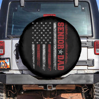 Senior Dad Spare Tire Cover Graduate Proud Dad Class of 2025 Vintage American Flag
