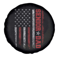 Senior Dad Spare Tire Cover Graduate Proud Dad Class of 2025 Vintage American Flag