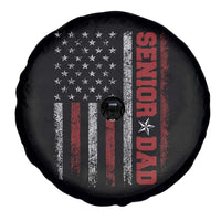 Senior Dad Spare Tire Cover Graduate Proud Dad Class of 2025 Vintage American Flag