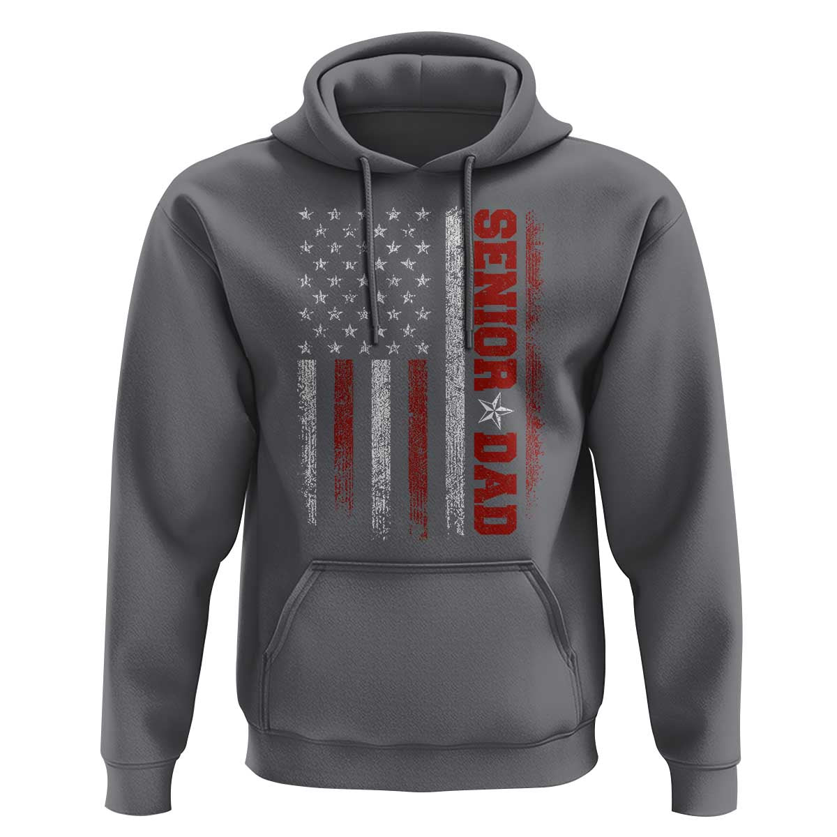 Senior Dad Hoodie Graduate Proud Dad Class of 2025 Vintage American Flag