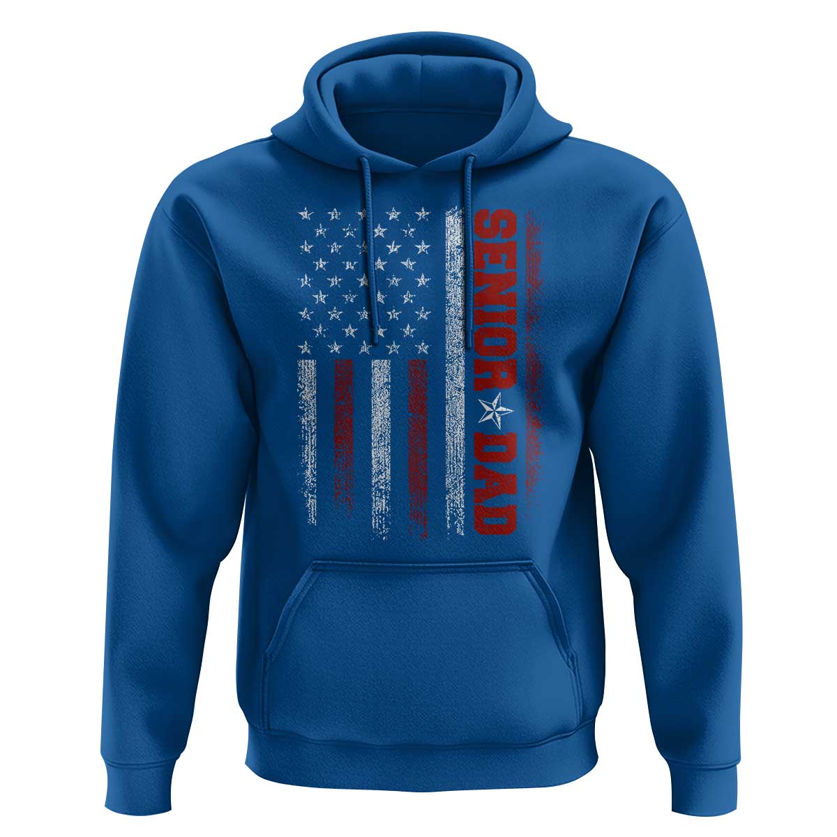 Senior Dad Hoodie Graduate Proud Dad Class of 2025 Vintage American Flag