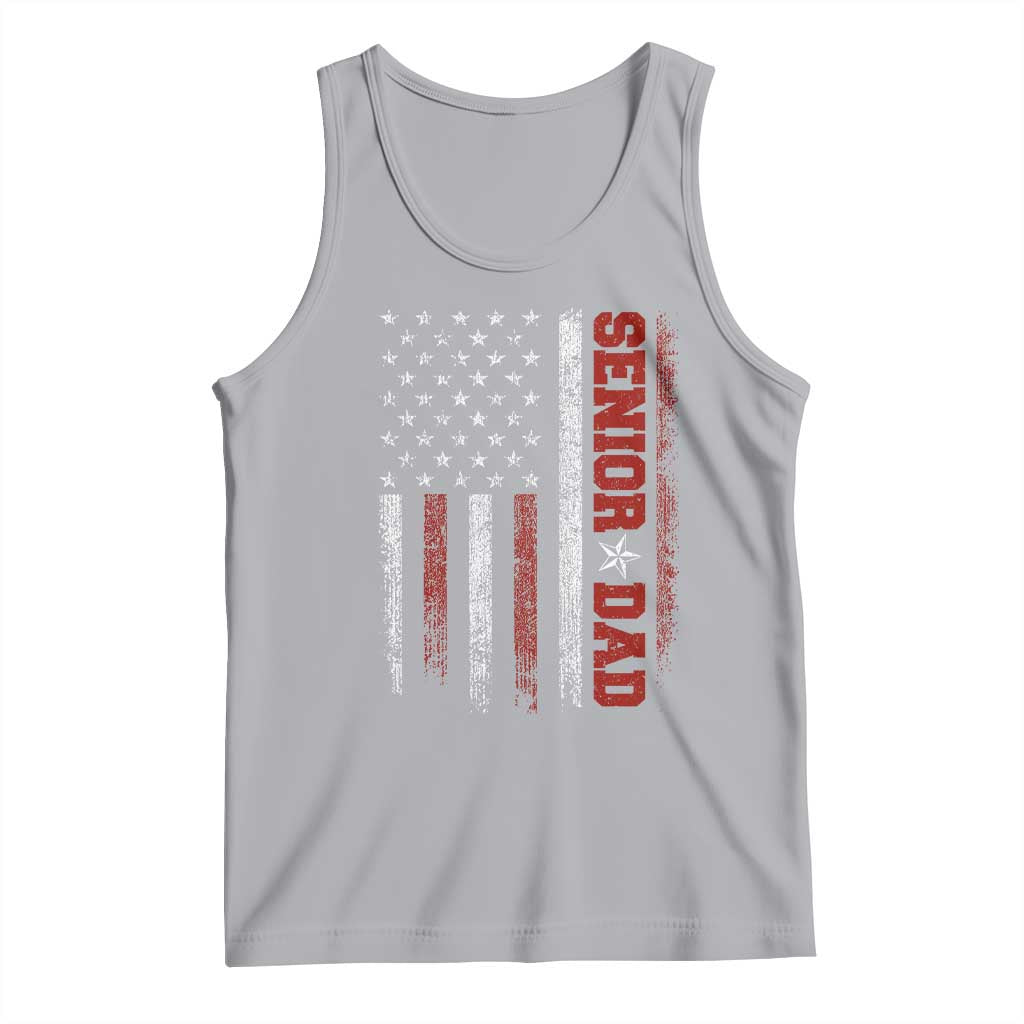 Senior Dad Tank Top Graduate Proud Dad Class of 2025 Vintage American Flag