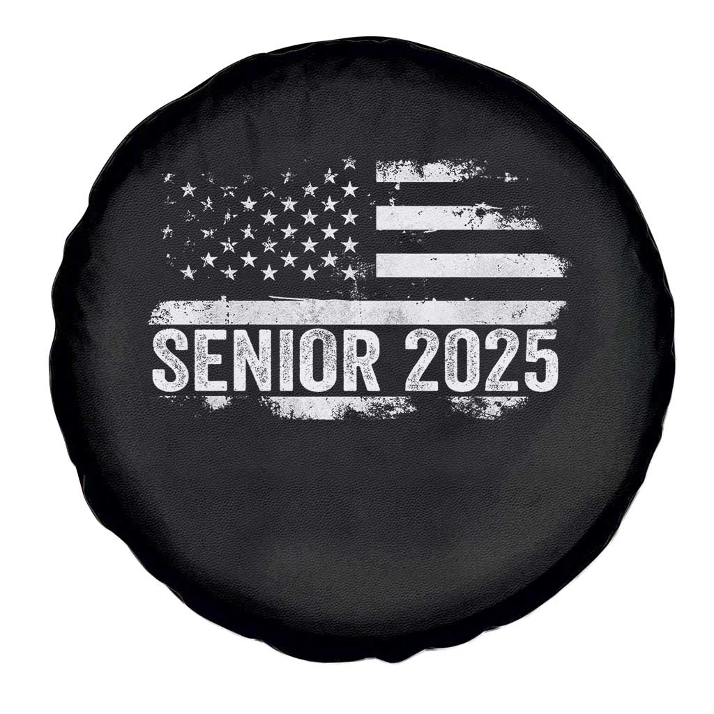 Senior 2025 Graduation Spare Tire Cover Class Of 2025 Vintage American Flag