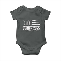 Senior 2025 Graduation Baby Onesie Class Of 2025 Vintage American Flag