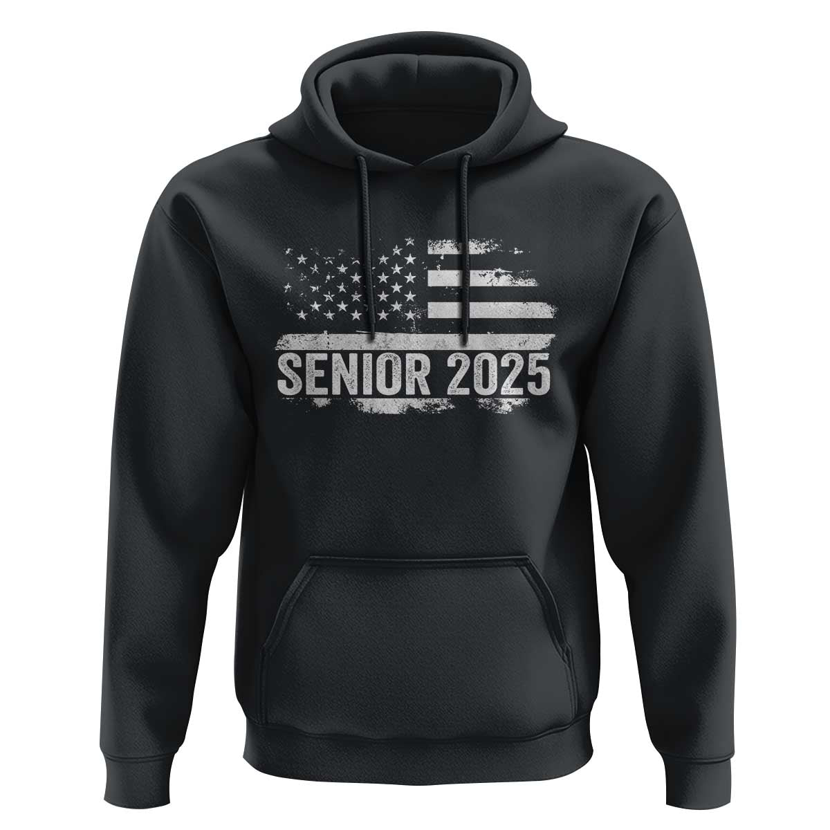 Senior 2025 Graduation Hoodie Class Of 2025 Vintage American Flag