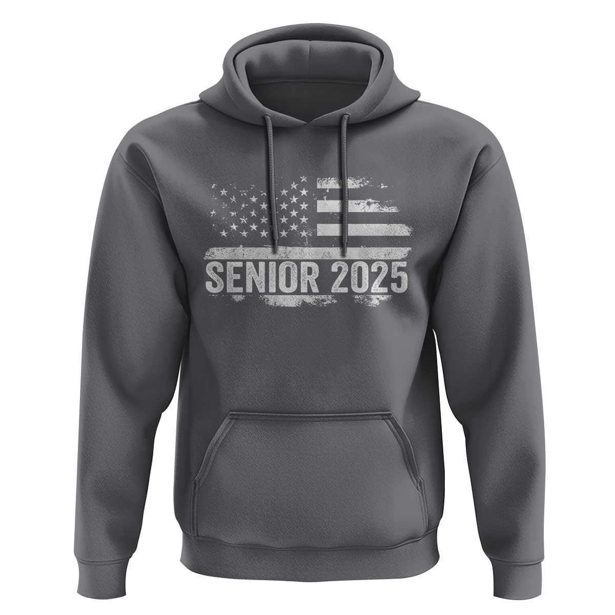 Senior 2025 Graduation Hoodie Class Of 2025 Vintage American Flag