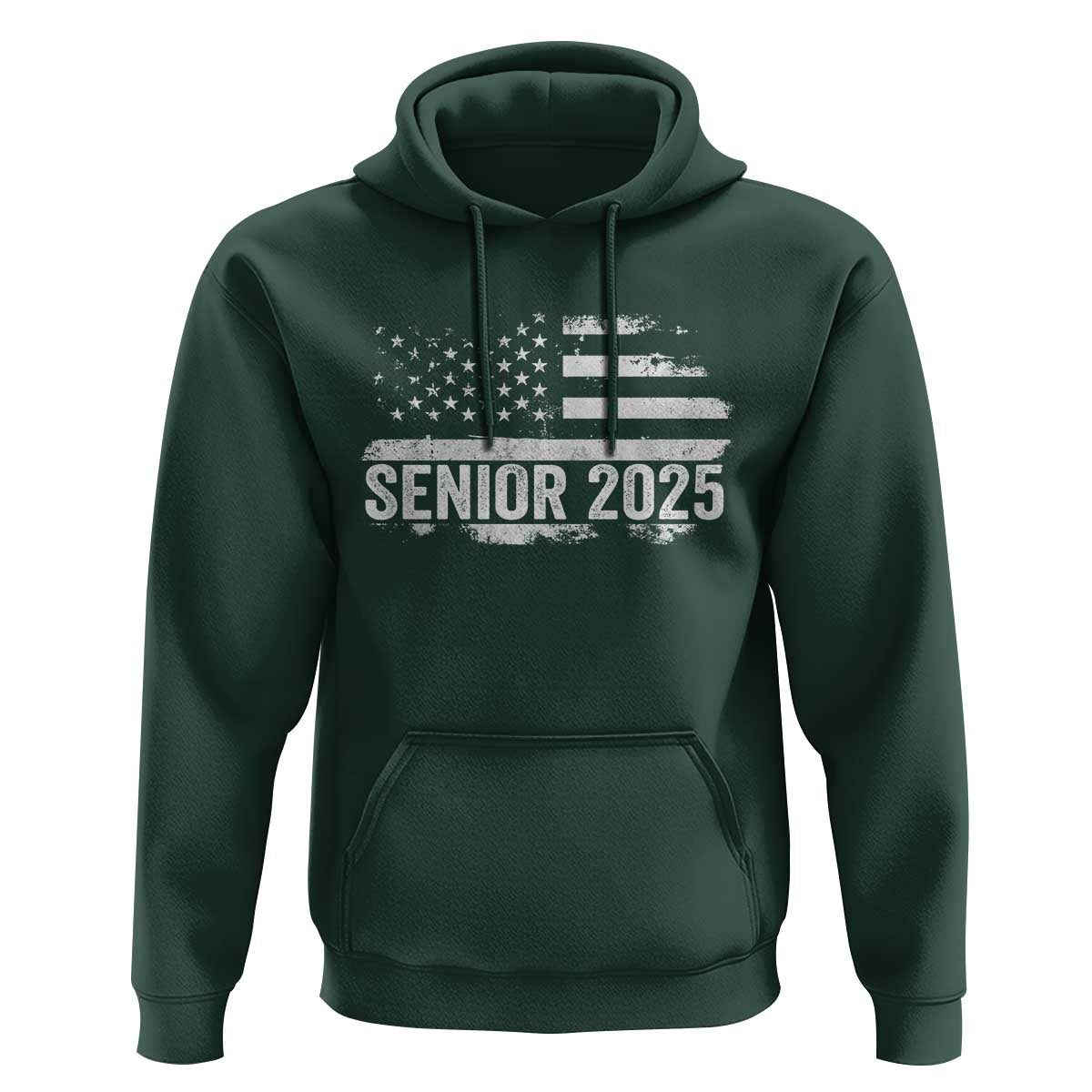 Senior 2025 Graduation Hoodie Class Of 2025 Vintage American Flag